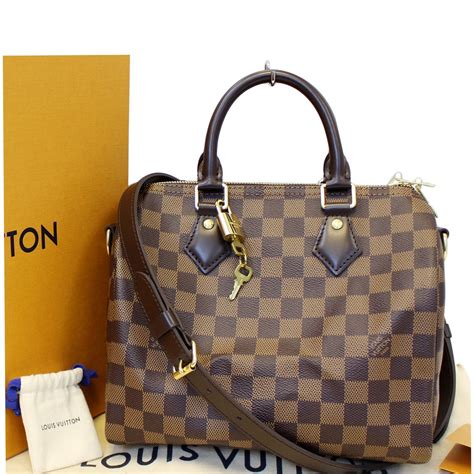 lv speedy damier ebene bandouliere|speedy Damier Ebene handbags.